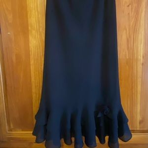 MSK Black Maxi Skirt size Small.  Skirt has an elastic waist/machine washable.